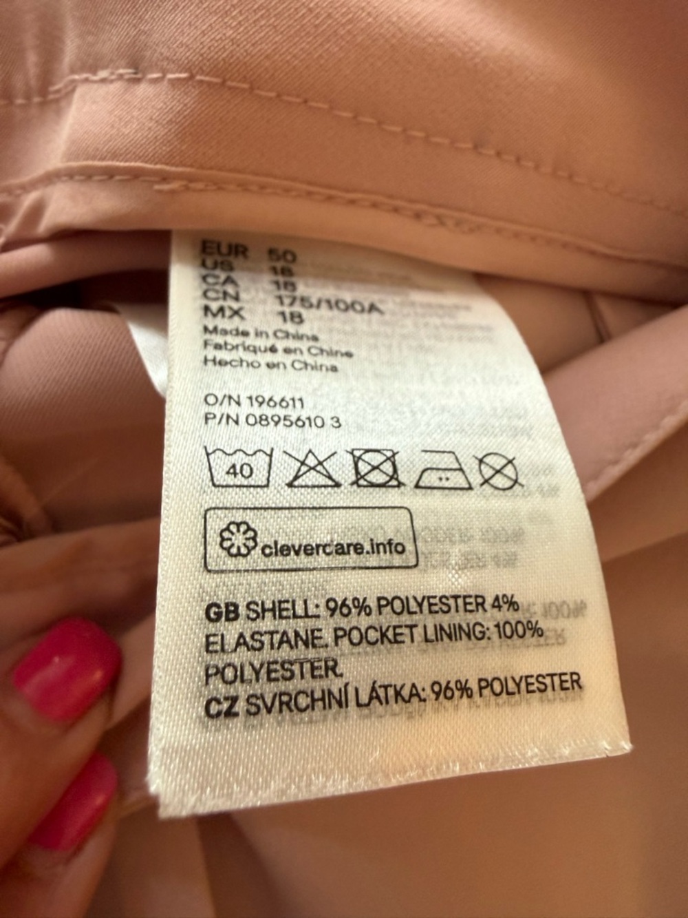 H&M Dusty Rose Double-Breasted Pantsuit - Picture 11 of 14